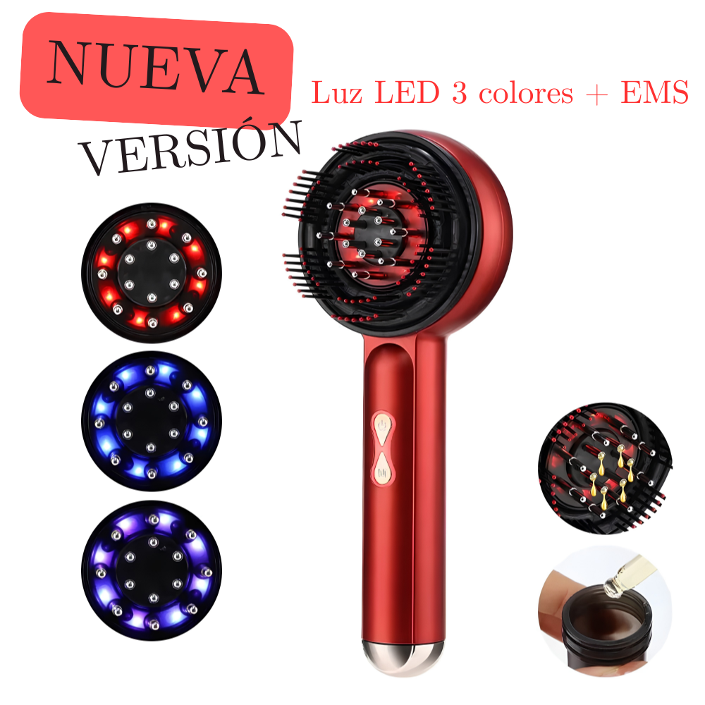 Lumurel™ Scalp Therapy Pro | Masajeador Capilar con Luz Roja 3 en 1