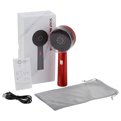 Lumurel™ Scalp Therapy Pro | Masajeador Capilar con Luz Roja 3 en 1