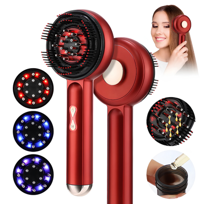 Lumurel™ Scalp Therapy Pro | Masajeador Capilar con Luz Roja 3 en 1