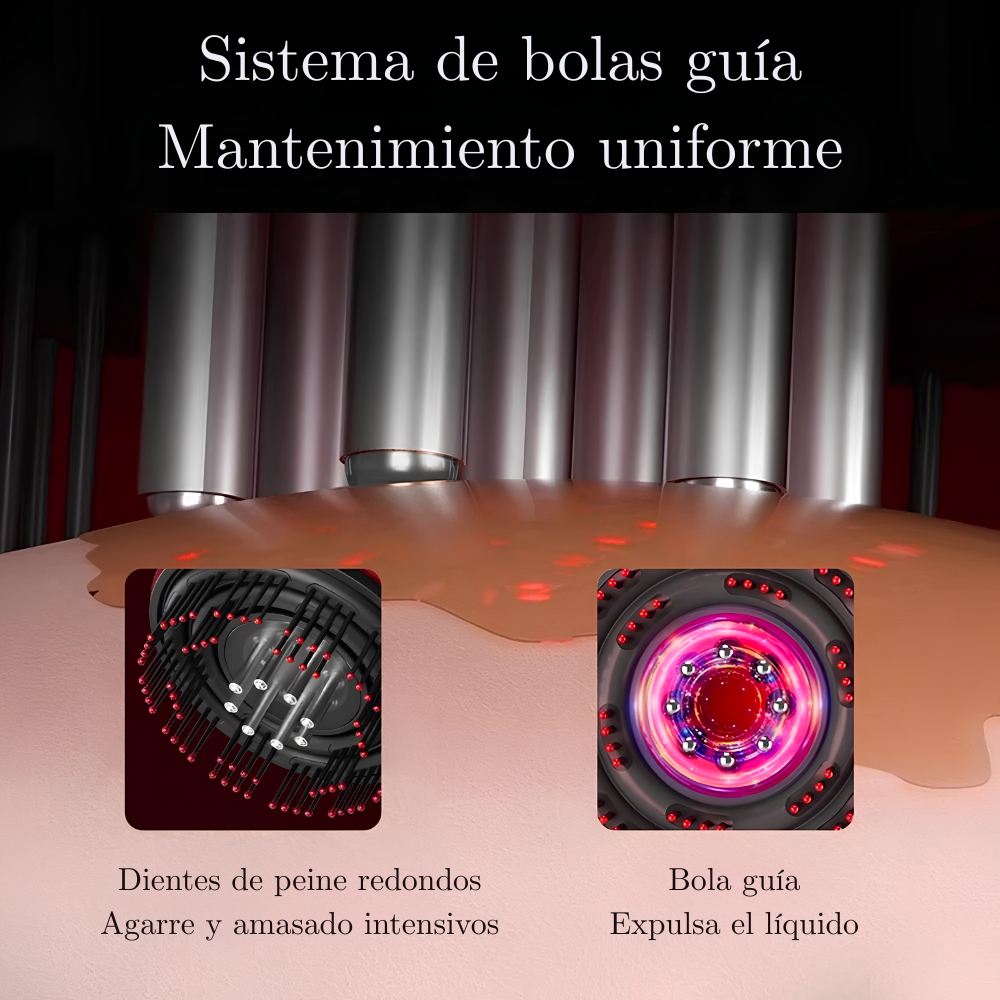 Lumurel™ Scalp Therapy Pro | Masajeador Capilar con Luz Roja 3 en 1