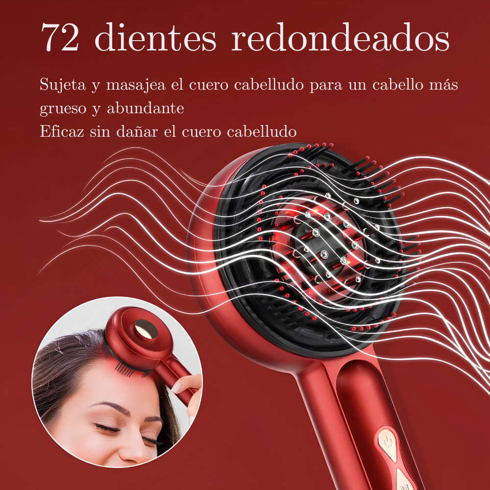 Lumurel™ Scalp Therapy Pro | Masajeador Capilar con Luz Roja 3 en 1