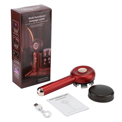 Lumurel™ Scalp Therapy Pro | Masajeador Capilar con Luz Roja 3 en 1