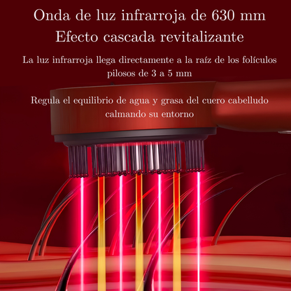 Lumurel™ Scalp Therapy Pro | Masajeador Capilar con Luz Roja 3 en 1