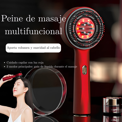 Lumurel™ Scalp Therapy Pro | Masajeador Capilar con Luz Roja 3 en 1