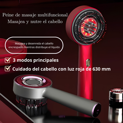 Lumurel™ Scalp Therapy Pro | Masajeador Capilar con Luz Roja 3 en 1