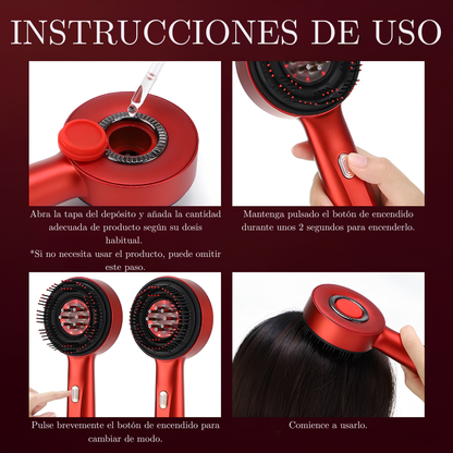 Lumurel™ Scalp Therapy Pro | Masajeador Capilar con Luz Roja 3 en 1