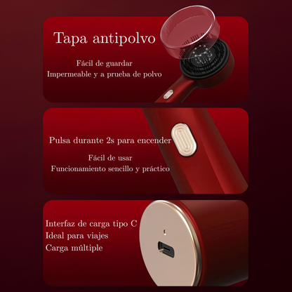 Lumurel™ Scalp Therapy Pro | Masajeador Capilar con Luz Roja 3 en 1